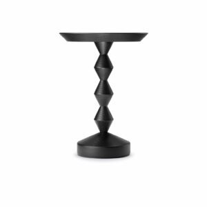 The Zig-Zag Occasional Table - Shown here in ebonised oak and natural oiled walnut.