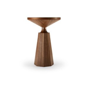 The Nicole Side Table Shown here in natural oiled walnut and copper.